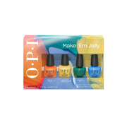 OPI - Nail Lacquer Make Em Jelly Mini Pack 4 Pcs - Limolin 
