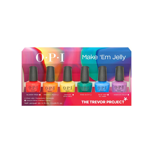 OPI - Nail Lacquer Make Em Jelly Mini Pack 6 Pcs - Limolin 