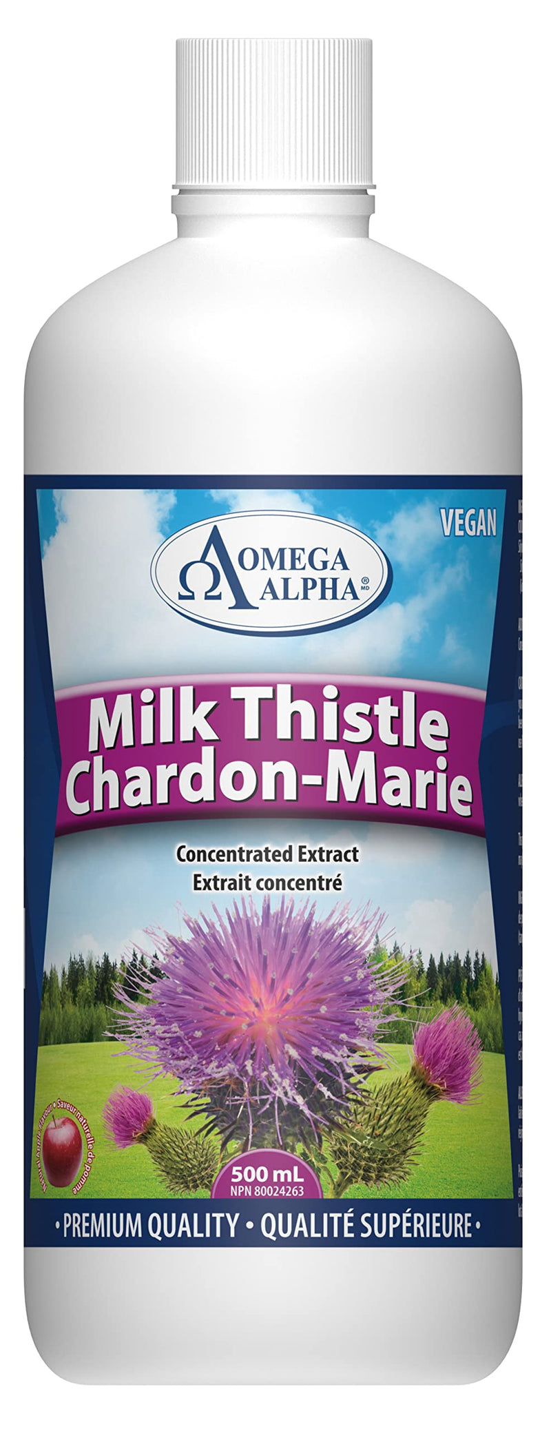 Omega Alpha - Milk Thistle Liq 500ml - Limolin 