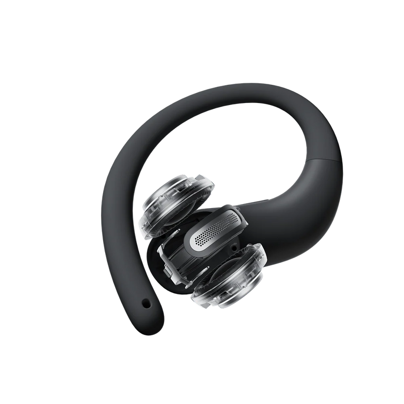 Shokz - Shokz OpenFit Air 2 Black Bluetooth Headset Smart Mic Around Ear Air Conduction - OpenBass - Water Resistant IP54
