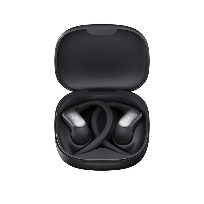 Shokz - Shokz OpenFit Air 2 Black Bluetooth Headset Smart Mic Around Ear Air Conduction - OpenBass - Water Resistant IP54