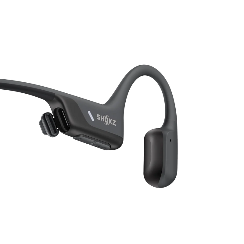 Shokz - Shokz OpenRun Air 2 Black Bluetooth Headset with Mic Bone Conduction - Lightweight - Waterproof IP67