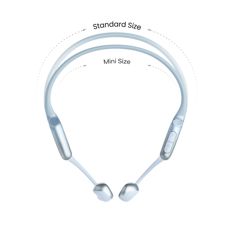 Shokz - Shokz OpenRun Air 2, Ice-Blue Bluetooth Headset with Mic Bone Conduction - Lightweight - Waterproof IP67