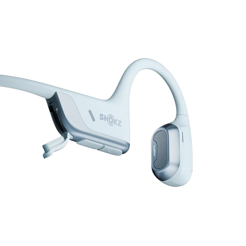 Shokz - OpenRun Pro 2 Mini - Blue- Bluetooth Headset Noise Cancelling Mic Premium Bone Conduction - Dual Drivers Enhanced Bass - 3D Audio Water Resistant IP55 - 12Hr Battery Life