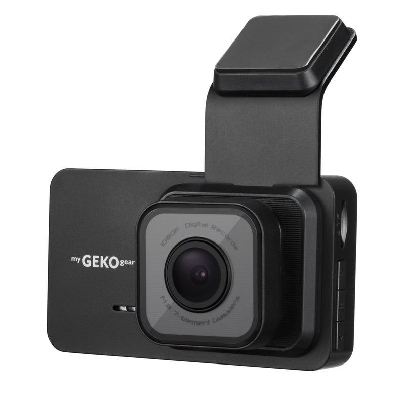 myGEKOgear - Dashcam - Orbit 1120  1080p HD H.264 Compression - 130 Degree Wide Angle  G-Sensor 32GB MicroSD Incl.  support up to 64GB – Black