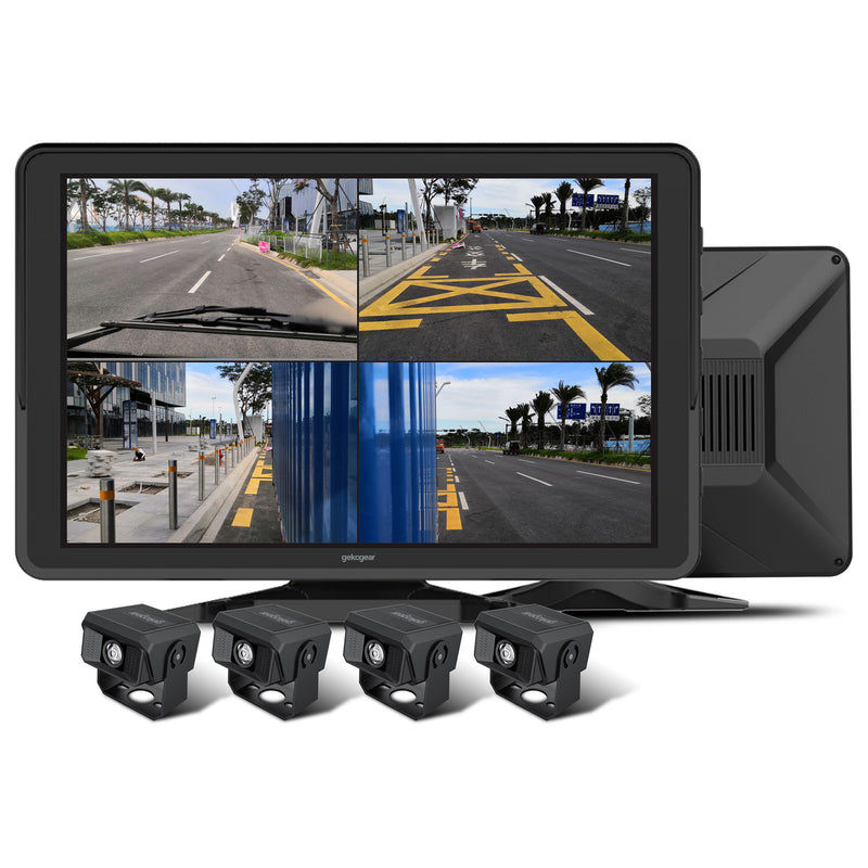 myGEKOgear - Dashcam - Orbit T100 4 Channel for Commercial Truck with a 10.1inch IPS Screen