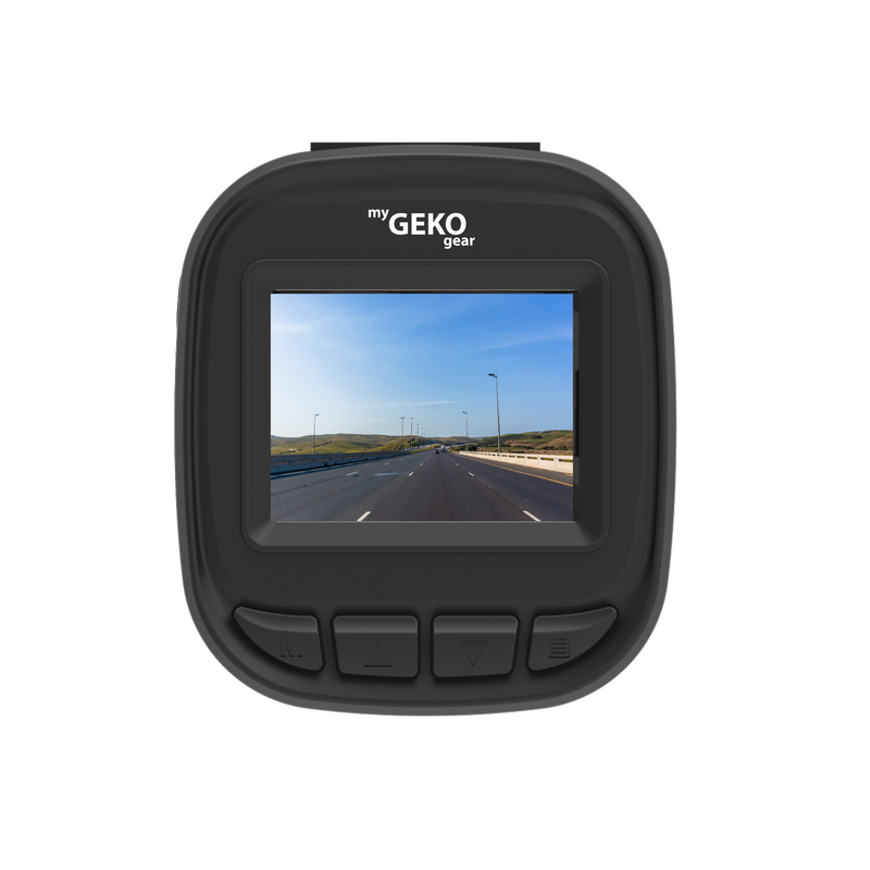 myGEKOgear - Dashcam - Orbit 132 1080p HD with Blind Spot Mirrors 120 Degree Wide Angle G-Sensor 8GB MicroSD Included (support up to 32GB) - Black
