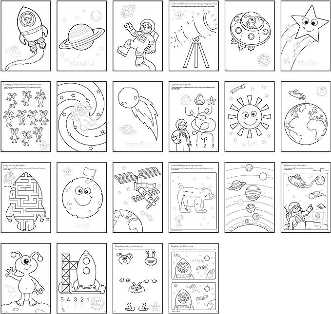 Orchard Toys - Cahier � Colorier D'Autocollants De L'Espace - Limolin 