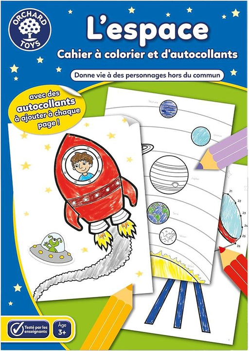 Orchard Toys - Cahier � Colorier D'Autocollants De L'Espace - Limolin 