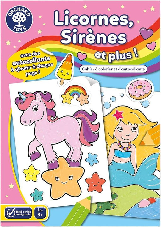 Orchard Toys - Cahier � Colorier Licornes, Sir�nes Et Plus ! - Limolin 