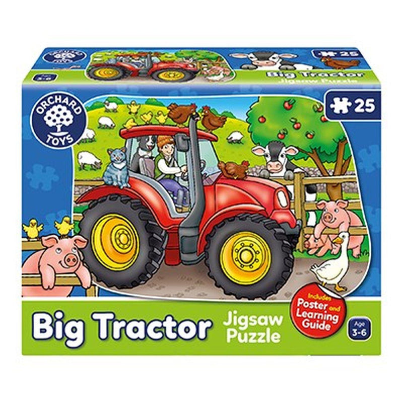 Orchard Toys - Floor - Big Tractor (25-Piece Puzzle) - Limolin 