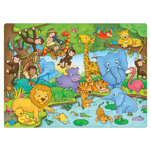 Orchard Toys - Who'sin The Jungle (Poster) (25-Piece Puzzle) - Limolin 