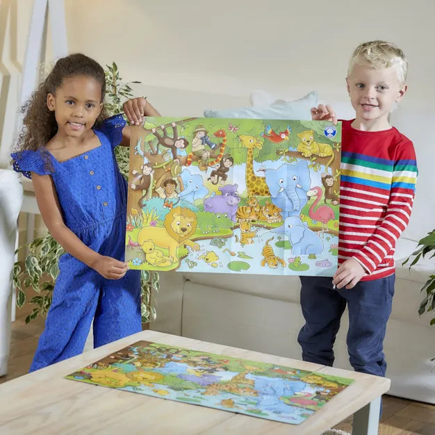 Orchard Toys - Who'sin The Jungle (Poster) (25-Piece Puzzle) - Limolin 