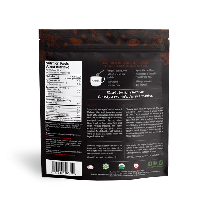 Organic Traditions - Mocha 5 Mushroom Coffee - Limolin 