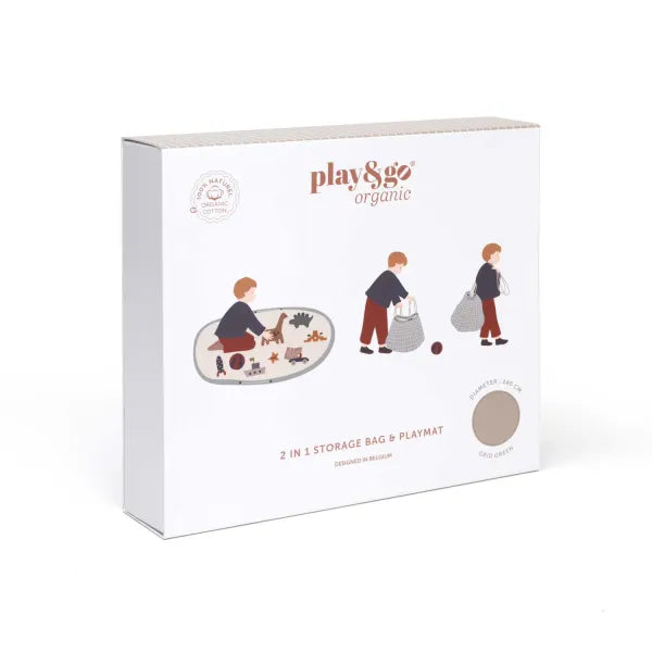 Play & Go - Organic : Mustard Grid - 140cm