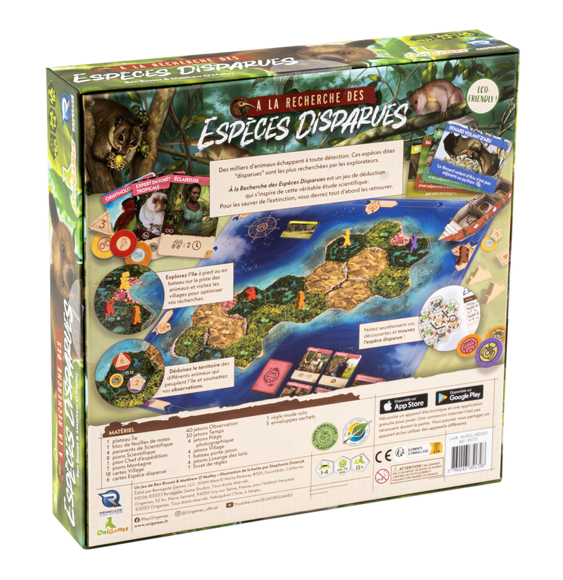 Origames - À La Recherche Des Espèces Disparues (FR) - Limolin 