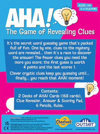 Outset Media - Aha! The Game of Revealing Clues - Limolin 