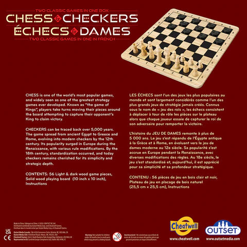 Outset Media - Chess and Checkers (Wood) - Limolin 