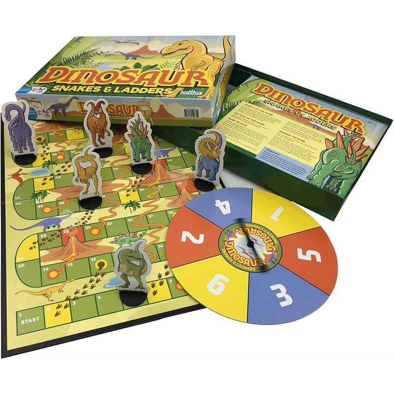 Outset Media - Dinosaur Snakes and Ladders (Vintage Design) - Limolin 