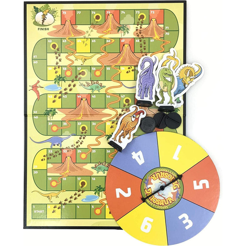 Outset Media - Dinosaur Snakes and Ladders (Vintage Design) - Limolin 
