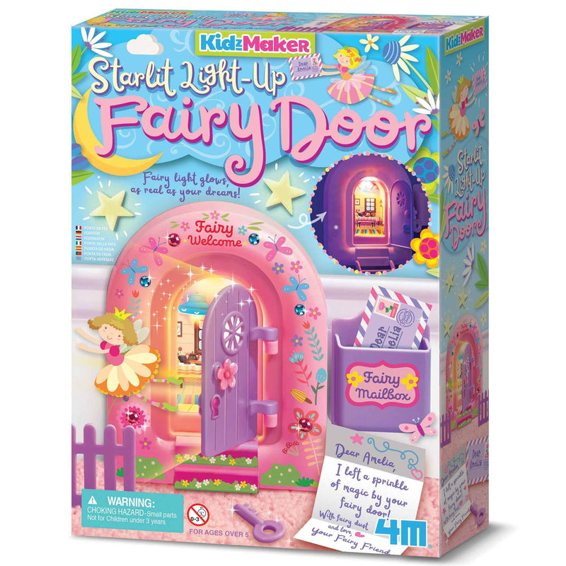 4M - KidzMaker - Starlit Light-Up Fairy Door