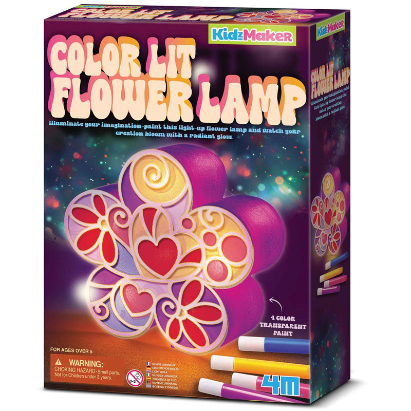 4M - KidzMaker - Color Lit Flower Lamp