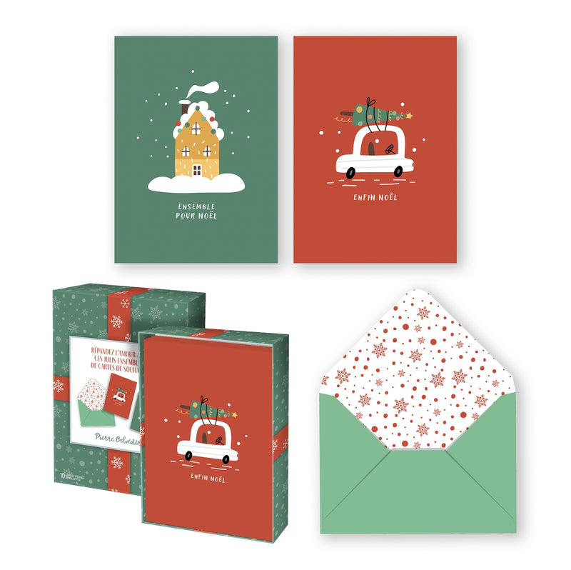 PBI ACN - CARTE NOEL ENS. DE 10 ENFIN NOEL 2024 - Limolin 