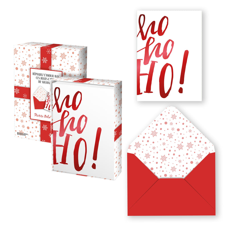 PBI ACN - CARTE NOEL ENS. DE 8 HO HO HO! 2024 - Limolin 