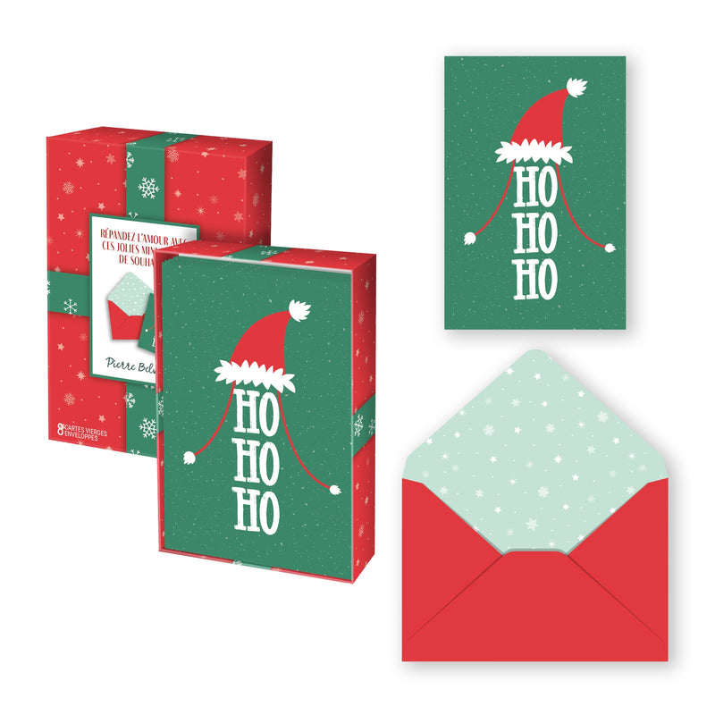 PBI ACN - CARTE NOEL MINI ENS. DE 8 HO HO HO 2024 - Limolin 