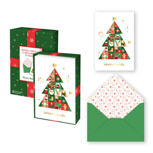 PBI ACN - CARTE NOEL MINI ENS. DE 8 SAPIN 2024 - Limolin 