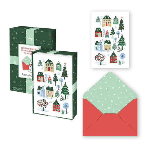 PBI ACN - CARTE NOEL MINI ENS. DE 8 VILLAGE 2024 - Limolin 
