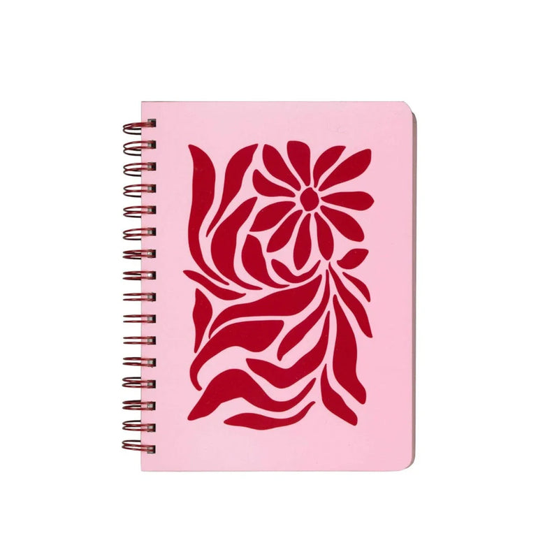 Pierre Belvedere - NOTEBOOK - MEDIUM - ABSTRACT RED FLOWERS - Limolin 
