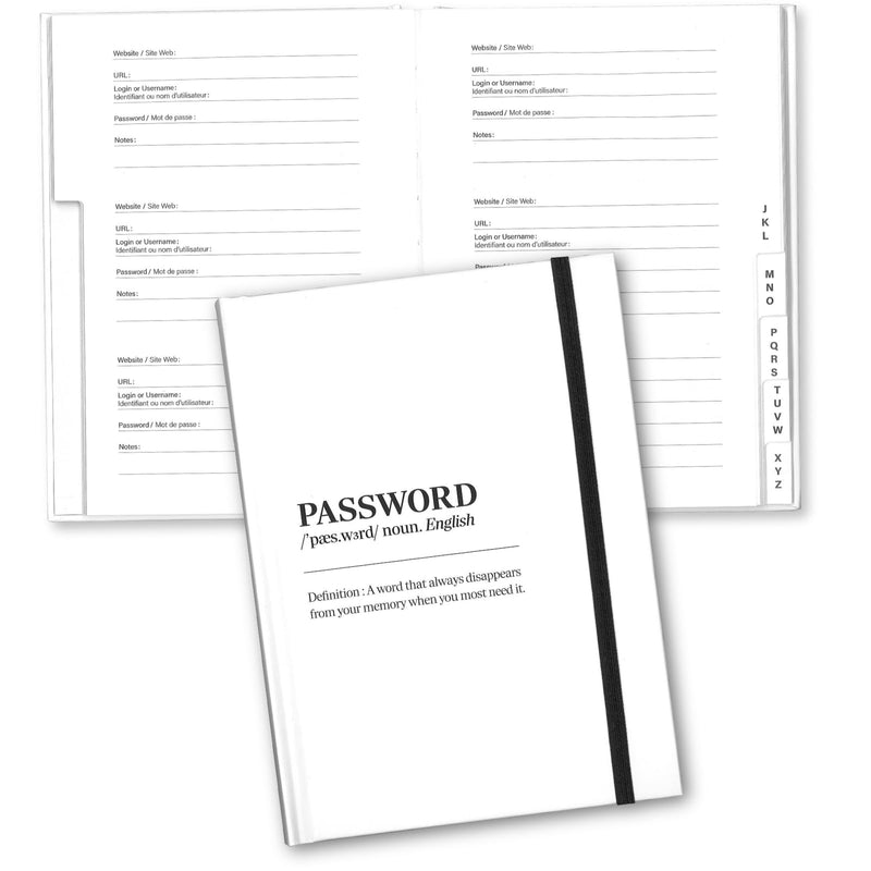 Pierre Belvedere - PASSWORD NOTEBOOK - ENG DEFINITION - Limolin 
