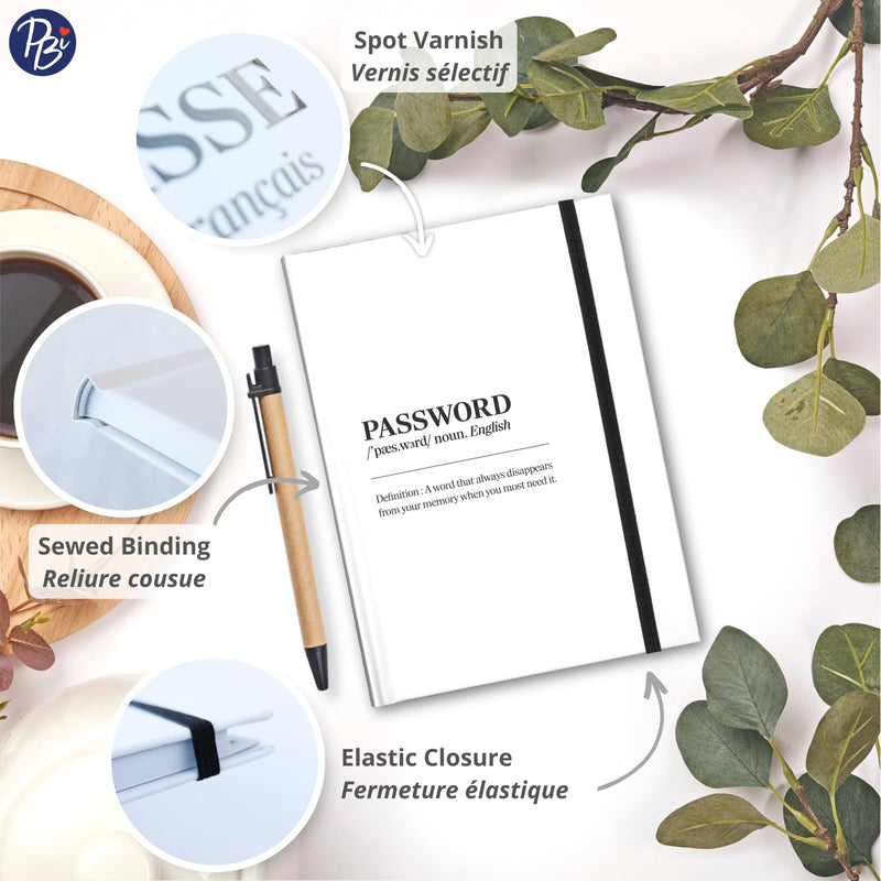 Pierre Belvedere - PASSWORD NOTEBOOK - ENG DEFINITION - Limolin 