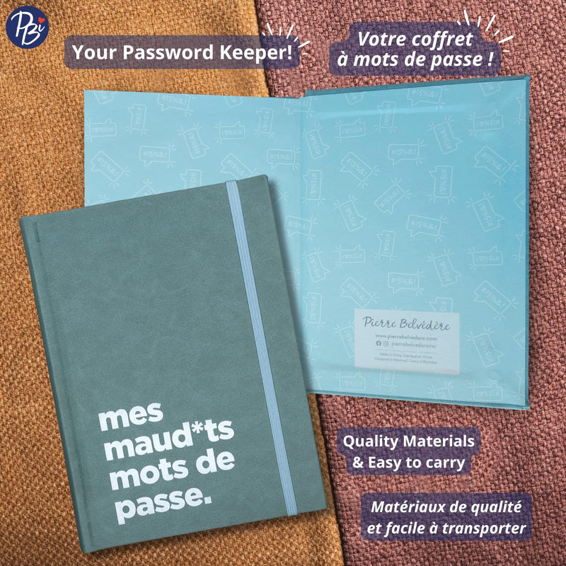 Pierre Belvedere - PASSWORD NOTEBOOK - MES M MOTS DE PASSE - Limolin 