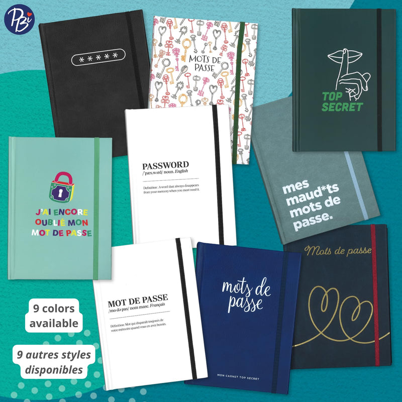 Pierre Belvedere - PASSWORD NOTEBOOK - MES M MOTS DE PASSE - Limolin 