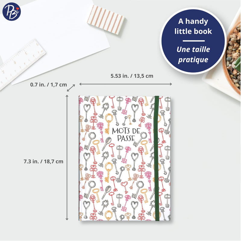 Pierre Belvedere - PASSWORD NOTEBOOK - MULTICOLOR KEYS - Limolin 
