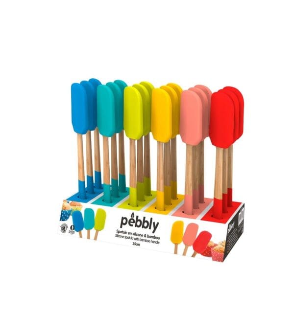PEBBLY - BAMBOO Flex Silicone Spatula - Limolin 