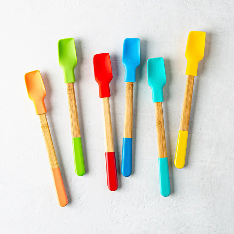 PEBBLY - BAMBOO Mini Silicone Spatula (Pack of 36) - Limolin 