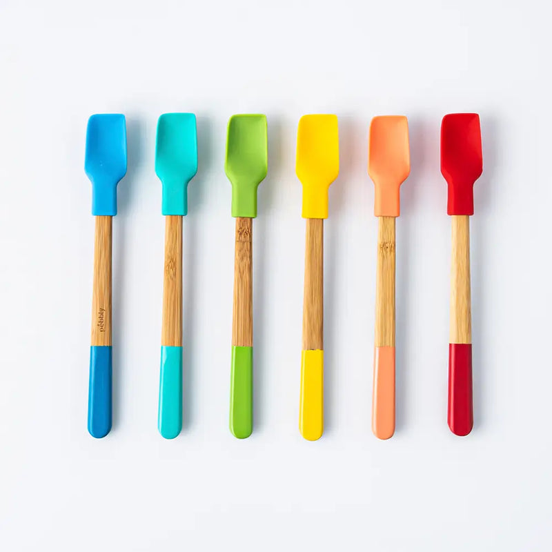 PEBBLY - BAMBOO Mini Silicone Spatula (Pack of 36) - Limolin 