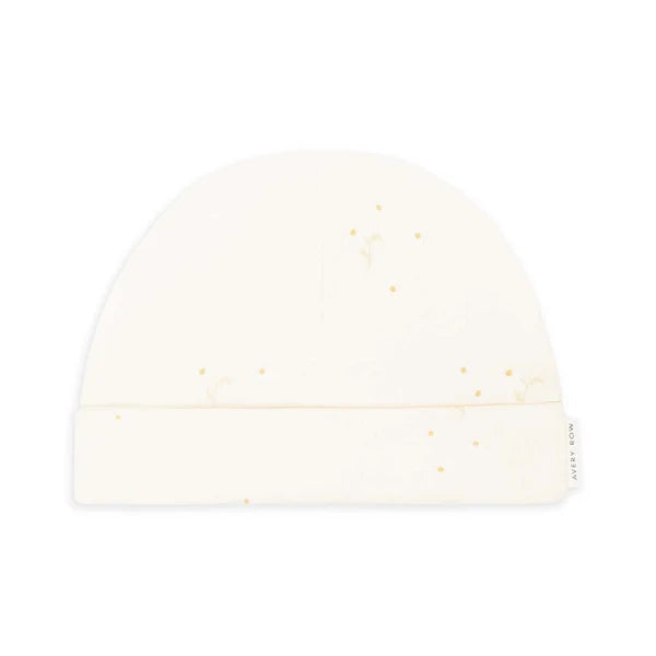 Avery Row - Printed Jersey Hat 3 - 6 months - Wild Chamomile