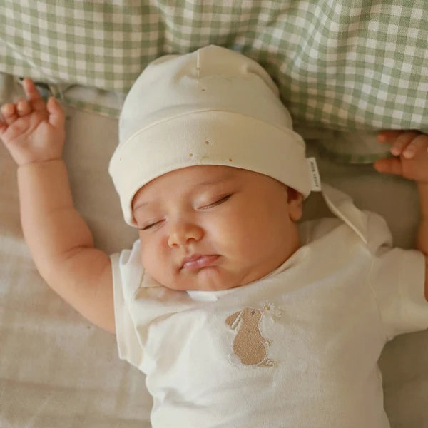 Avery Row - Printed Jersey Hat 3 - 6 months - Wild Chamomile