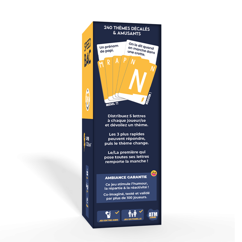 PIXIES GAMES - SPEED BAC - JAUNE - Limolin 