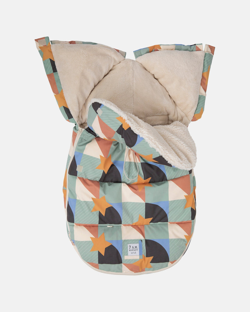 7AM - BenjiPOD - Prints Sherpa | Baby Sleep Pod for Infants and Toddlers Compatible with Strollers