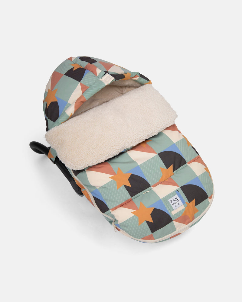 7AM - BenjiPOD - Prints Sherpa | Baby Sleep Pod for Infants and Toddlers Compatible with Strollers