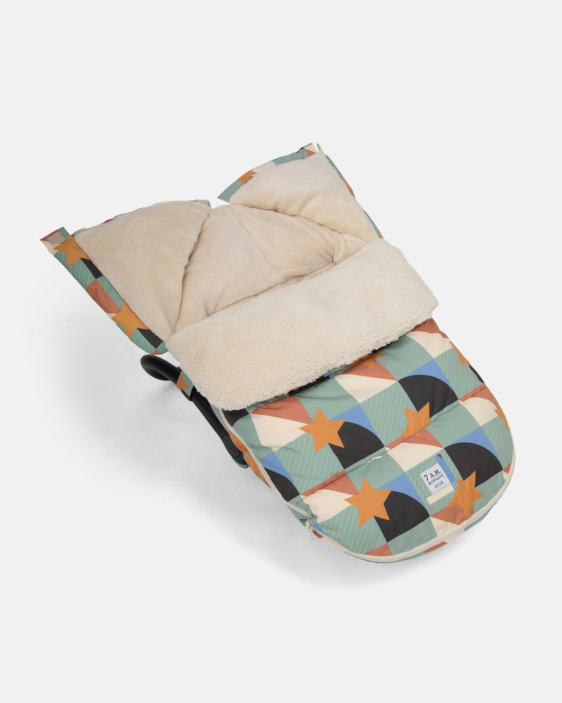 7AM - BenjiPOD - Prints Sherpa | Baby Sleep Pod for Infants and Toddlers Compatible with Strollers