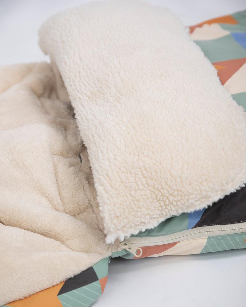 7AM - BenjiPOD - Prints Sherpa | Baby Sleep Pod for Infants and Toddlers Compatible with Strollers