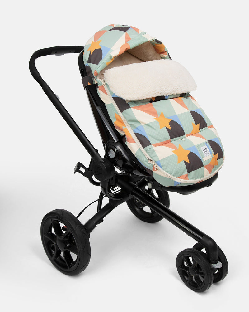 7AM - BenjiPOD - Prints Sherpa | Baby Sleep Pod for Infants and Toddlers Compatible with Strollers