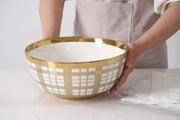 Pampa Bay - For the Holidays Plaid Large Bowl - Limolin 