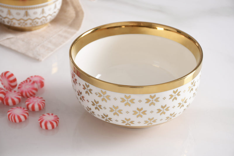 Pampa Bay - For the Holidays Snowflake Small Bowl - Limolin 